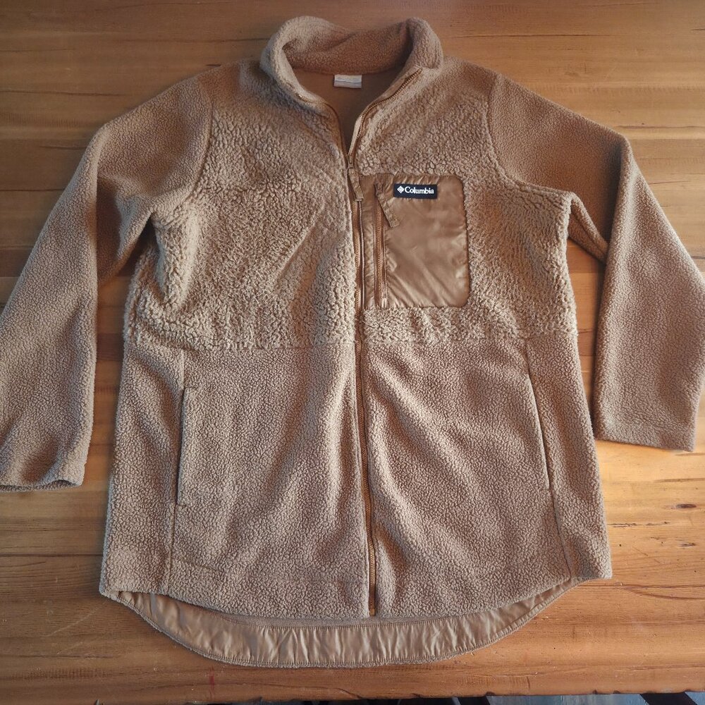 Women's Columbia Sherpa Fleece Full Zip Jacket - Size XL